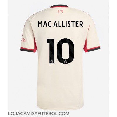 Camisa de Futebol Liverpool Alexis Mac Allister #10 Equipamento Secundário 2025-26 Manga Curta Camisa de Futebol Liverpool Alexis Mac Allister #10 Equipamento Secundário 2025-26 Manga Curta